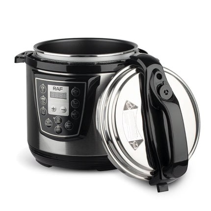 RAF 6L Electric Pressure Cooker with 1000W Power, Multi-Function Menu, 24-Hour Appointment, and Constant Temperature Control