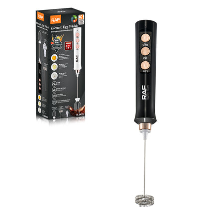 RAF Egg Whisk | 3 Speed Adjustment | low noise | easy to clean | Charging cable Android