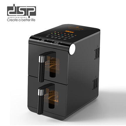 DSP Dual Air Fryer Stack 6L+6L 1700W with 13 Preset Menus