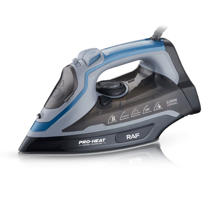 RAF Electric Steam Iron | 2600W | Ceramic Soleplate | Water Spray | Automatic Cleaning