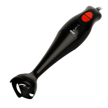 RAF Hand Blender - 300W with Stainless Steel Blade, Copper-Clad Aluminium Motor, and Stylish Black and White Design