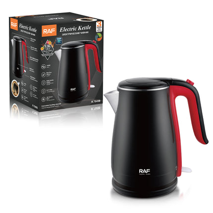 RAF Electric Kettle 1.7L Capacity | 1500W | Bpa Free interior | Led Lamp | High Quality Plastic