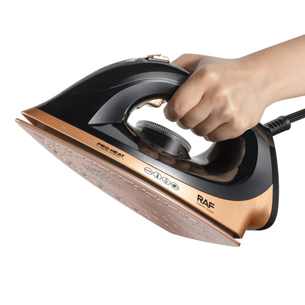 RAF Electric Steam Iron | 2300-2600W | Adjustable Temperature Control | 1.8m Rubber Power Cord, and VDE Plug