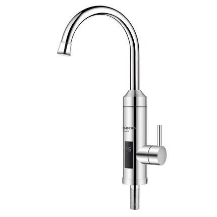 Instant Electric Kitchen Faucet HAUSBERG HB-F5010, 3600W, LED Temperature Display, Sink Mounting, Stainless Steel
