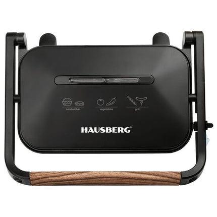Hausberg Electric Sandwich Maker and Grill - HB-632NG - Black