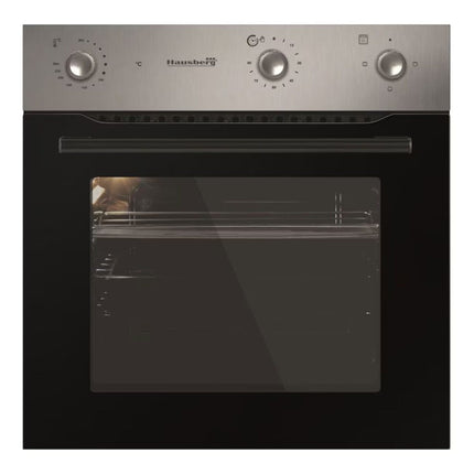 Built-In Electric Oven Hausberg HB-8044IN, 58L, 1600W, 8+1 Programs, Turbo Fan, Timer, Glass, 2 Trays, Grill