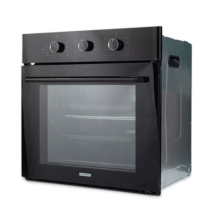 Hausberg HB-8044NG Built-In Electric Oven, 58L, 1600W, 8+1 Programs, Turbo Fan, Timer, Enamel, Glass, Grill, 2 Trays