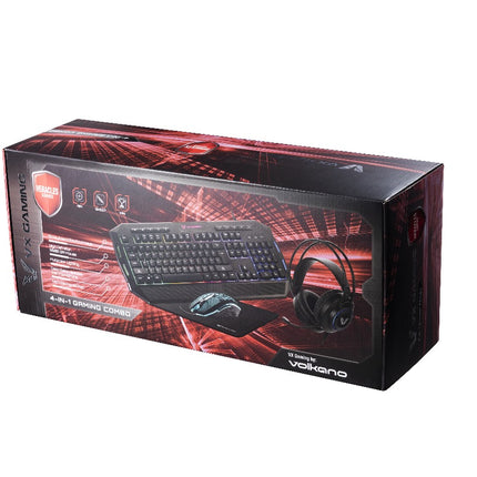 VX Gaming Heracles series 4-in-1 Combo KB, Mouse, Mousepad, Headset