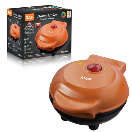 RAF Dount Maker | 500W | Uniform Heat | Double Sided Heating | Non-Stick Coating | Easy To Clean