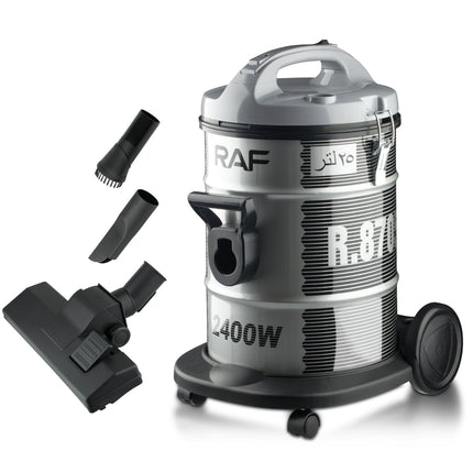 RAF Vacuum Cleaner | 25L Capacity | 2400W | Strong Suction | Clogging Protection | Dust Separation