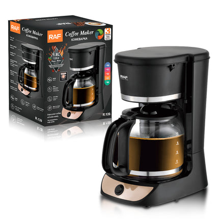 RAF Coffe Maker | 1.8L | 900W Anti-drip | Easy To Clean | Easy Operation