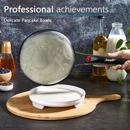 Sonifer Crepe Maker | 20cm Cooking Plate | Non-stick | Switch with Indicator | Hanging Handle