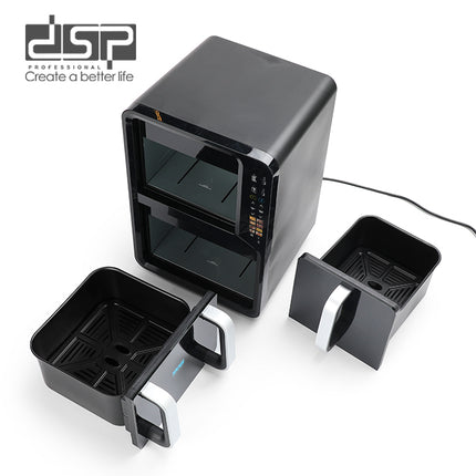 DSP Dual Basket Air Fryer 5L+7L Vertical Design with 8 Presets