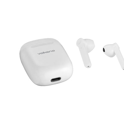 Volkano Buds X 2.0 Series TWS Earphones + Charging Case - White