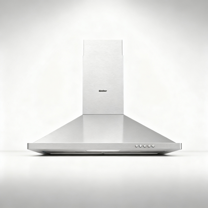 Pyramid 90cm Stainless Steel Wall-Mounted Kitchen Hood – 350m³/h Airflow, SS430