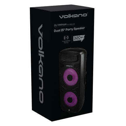 Volkano Olympian Series Dual 15" Party Speaker