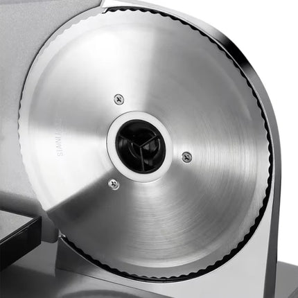 RAF Electric Food Slicer | Stainless Steel Blade | Anti-skid Stand | Tool Free Removal Of Blade