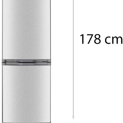 Geratek Valdez Fridge Freezer Combination 268 Liter Freestanding LED Interior Lighting | 178 cm | [Energy Class E]