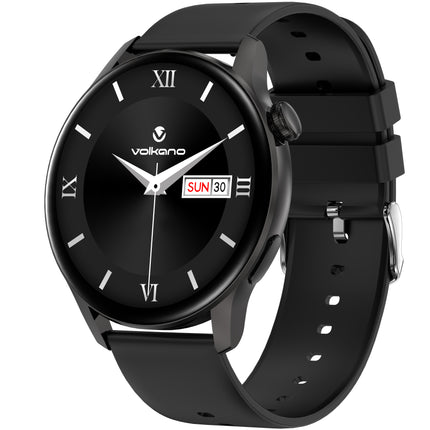 Volkano Fit Forte Series Smart Watch with Leather Strap