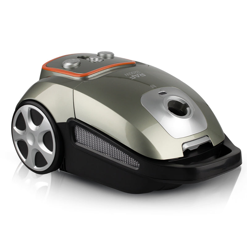 RAF Vacuum Cleaner | 230V/50Hz | 1600W Motor | 3.0L Capacity | High-Quality ABS Body | Adjustable Speed Control | Includes Hose | Telescopic Tube | and Floor Brush