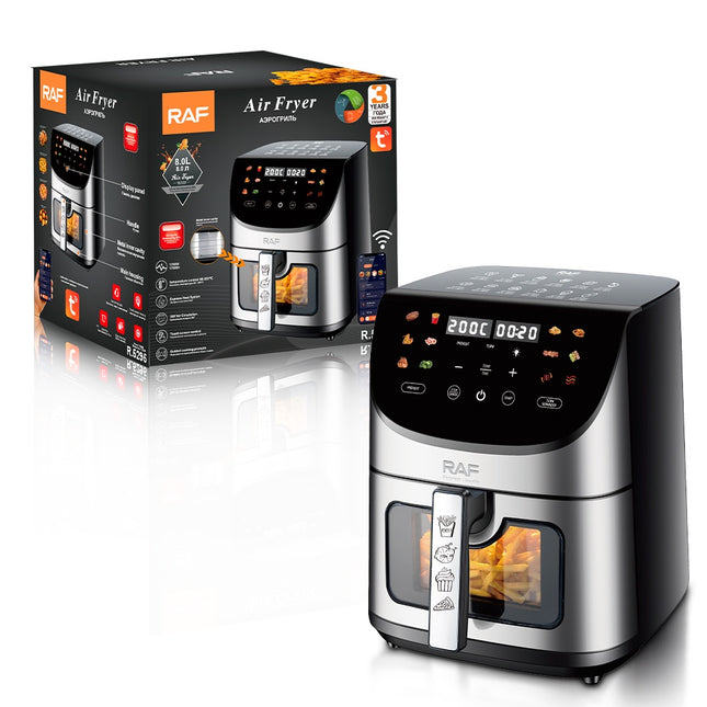 RAF Air Fryer | 8L Capacity | 1700W | APP Control | Timer Control | Temperature Control | Non-stick Coating | Easy To Clean