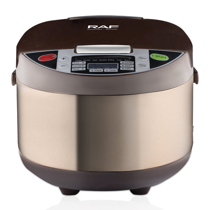 RAF Rice Cooker 5L Capacity | 700W | Non-Stick Coated | Multi-Function Menu