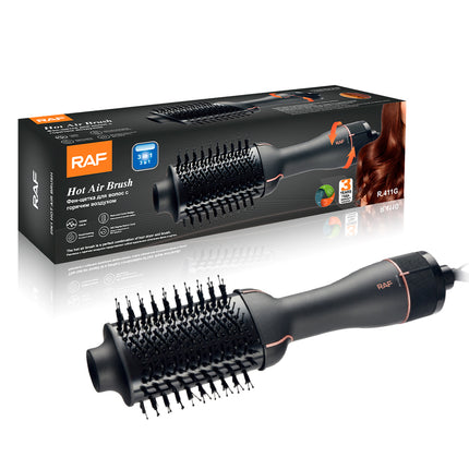 RAF 3-in-1 Hot Air Brush , Dryer and  Curler| 1200W | Reduced Comb Design | Rapid Heating | 360 Degree Swivel Cord |