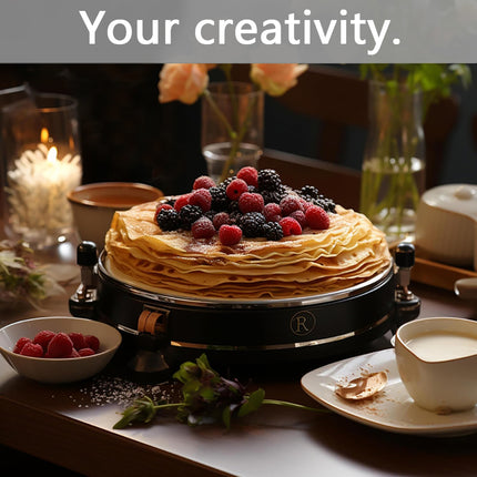Sonifer Crepe Maker | 20cm Cooking Plate | Non-stick | Switch with Indicator | Hanging Handle