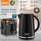 RAF Electric Kettle | 1850-2200W | Rapid Boiling | BPA Free | Lead Lamp | 360 Swivel Base | Automatic Switch off