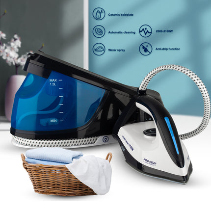 RAF Electric Steam Iron | 2600-3100W | 1500mL PP water tank | Ceramic Soleplate | Self Cleaning