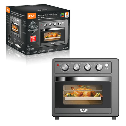 RAF Electric Oven & Air Fryer &Toaster | 32L Capacity | 1700W | Visual glass door | Temperature control