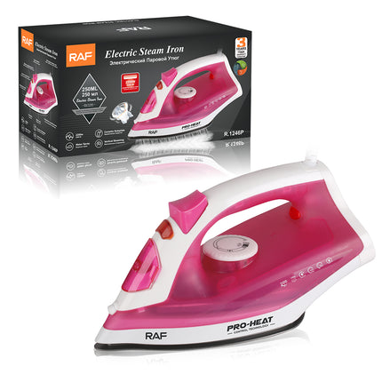 RAF Electric Steam Iron - 2200W - Water Spray - Ceramic Soleplate - Vertical Steaming