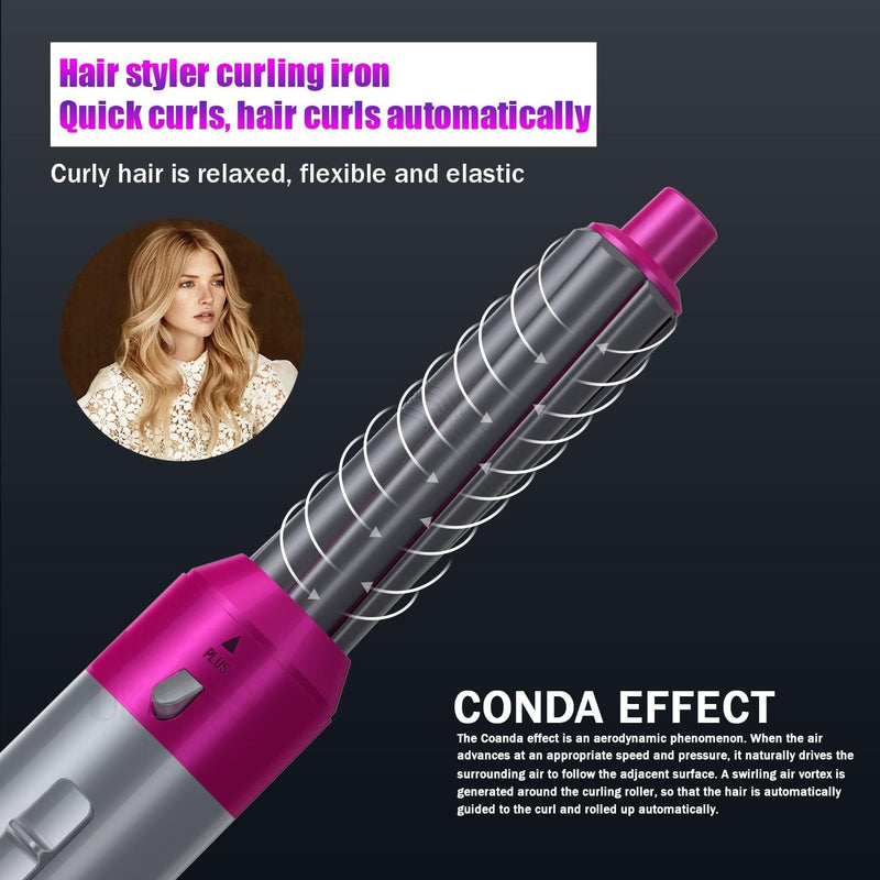 RAF Ceramic Coating Air wrap Hair Dryer Brush | 3 Heat Level Settings | 125 Degrees Temperature | 360° Swivel Cord | Ideal for Efficiently Drying and Styling Hair