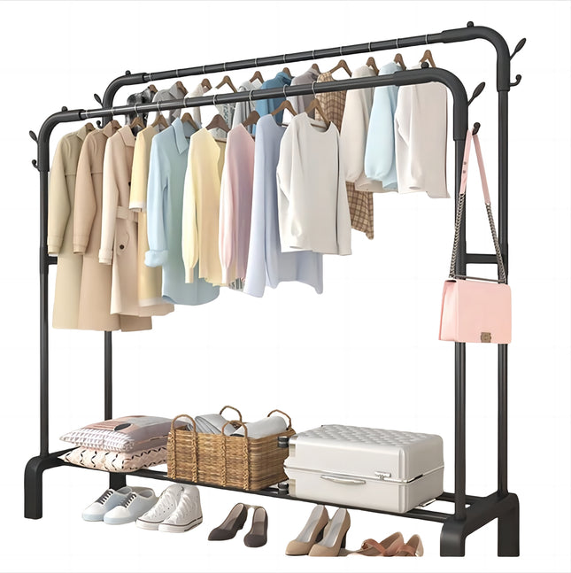 Double Layer Clothes Rack | 150*96*45cm | Strong and stable