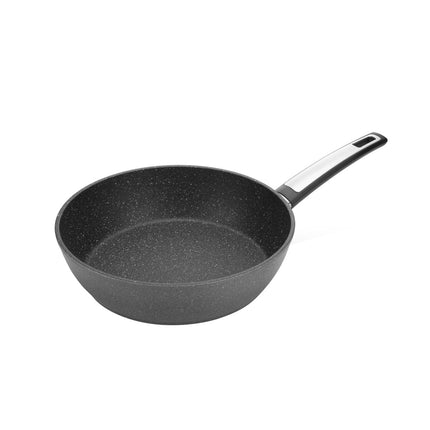 Tescoma Deep Frying Pan i-PREMIUM Stone ø 28 cm | stick coating and the properties of unpolished natural stone | Dishwasher Safe