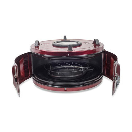 Ertone Pizza Maker / Electric Round Oven with Thermostat 40L 1100W - MN-9010VS - Burgundy