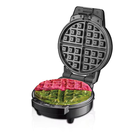 RAF Waffle Maker: Electric, Non-Stick Mini Waffle Maker with Interchangeable Plates, 600W, Stainless Steel, CE Certified, Easy Operation for Breakfast Making