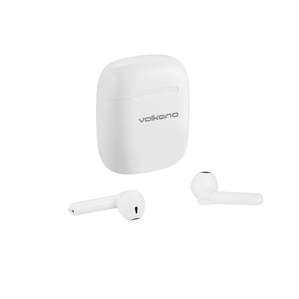 Volkano Buds X 2.0 Series TWS Earphones + Charging Case - White