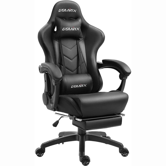 Dowinx RGB Gaming Chair | Massage Function for Waist Cushion | Innovative Storage Pouch on the Back | Adjustable Headrest