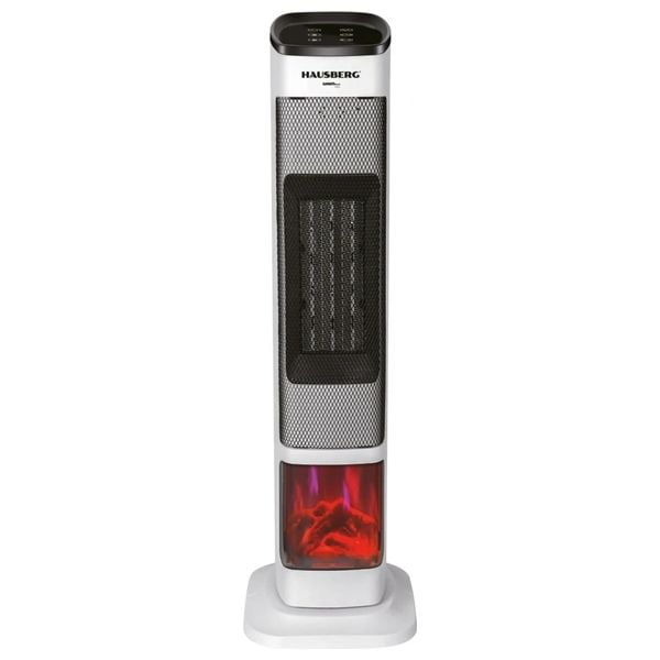 HAUSBERG Electric Heater with 3D Flame Effect & Remote Control