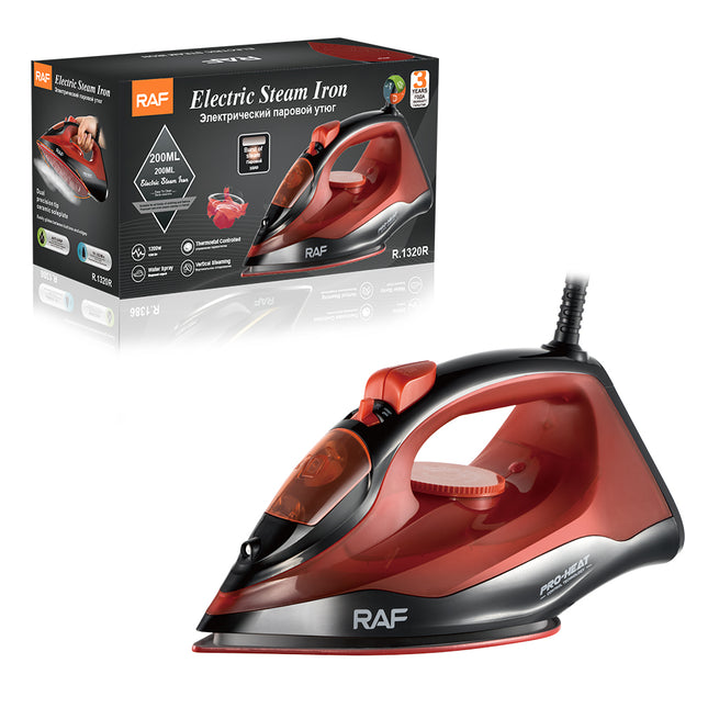 RAF Electric Iron | 1200W | Water Spray | Vertical Steaming | Thermostat Controlled