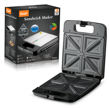 RAF Sandwich Maker | 1400W | Cool Touch | Double-Sided Toasting | Easy To Clean