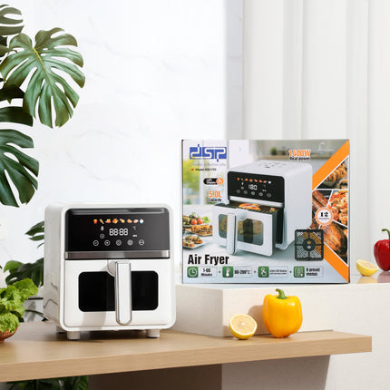 DSP 5L Digital Air Fryer 1400W with 8 Preset Menus