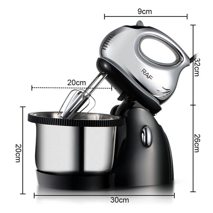 RAF Stand Mixer | 1000W | 2.5L Capacity | 3 Levels Speed | Stainless Steel Bowl