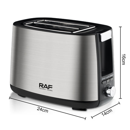 RAF 2 Slice Toaster | 750W | Fast and Tome Saving | Card Slot Design | Easy To Clean
