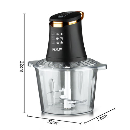 RAF Food Processor | 800W | 3L Capacity | Good Quality Safety in Use | 4 Sharp Blades