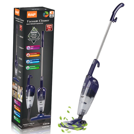 RAF 2-in-1 Vacuum Cleaner |600W | 0.5L Capacity | 4-Meter Power Cable