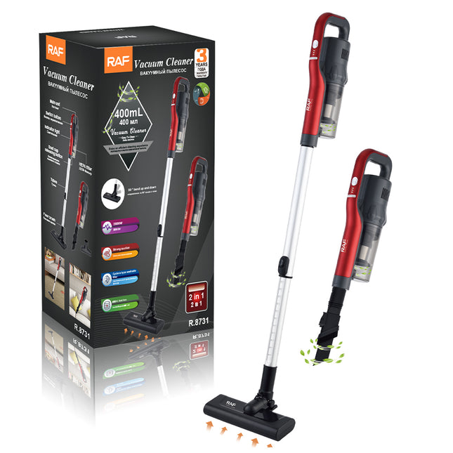 RAF 2-in-1 Vacuum Cleaner | Strong Suction | Cyclone type washable filter.