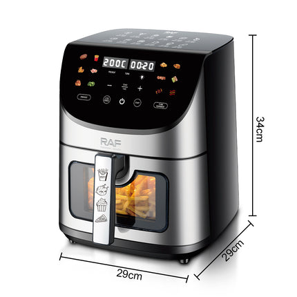 RAF Air Fryer | 8L Capacity | 1700W | APP Control | Timer Control | Temperature Control | Non-stick Coating | Easy To Clean