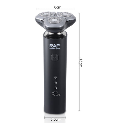 RAF Electric Shaver | USB charge | Floating fit | Lithium battery | IPX7 Waterproof | Magnetic suction blade